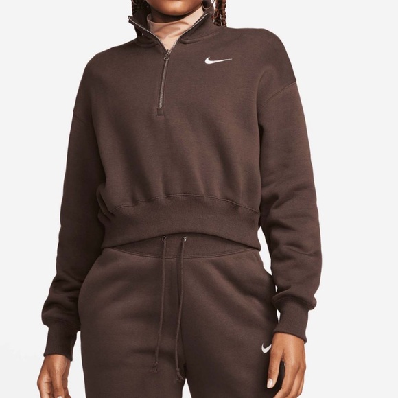 Nike Tops - Nike Sportswear Phoenix Fleece Women's 1/4-Zip Cropped Sweatshirt